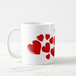 Sött Alla Hjärtans Dag Rött Du + Jag = Vi Kaffemugg