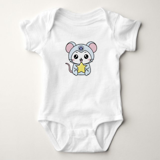 Sött älskligt litet mus t shirt (Framsida)