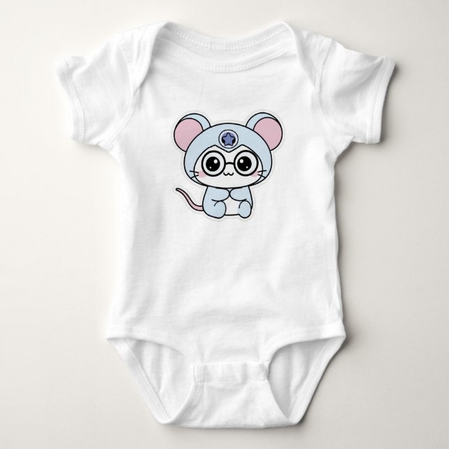 Sött älskligt litet mus t shirt (Framsida)