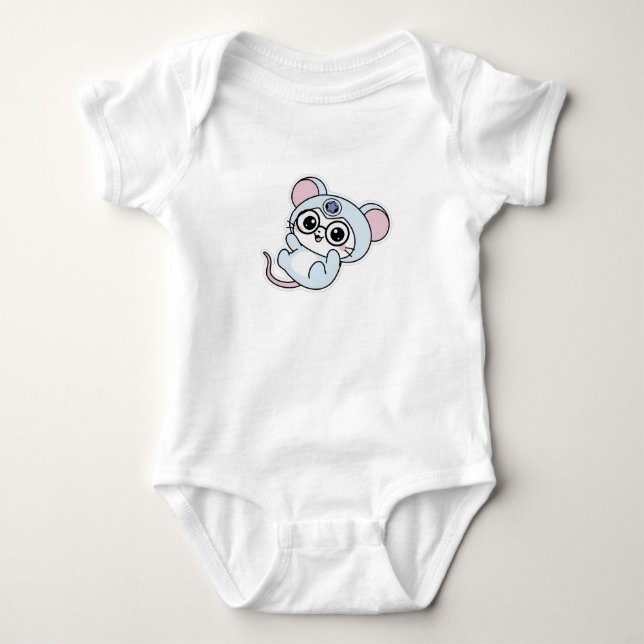 Sött älskligt litet mus t shirt (Framsida)
