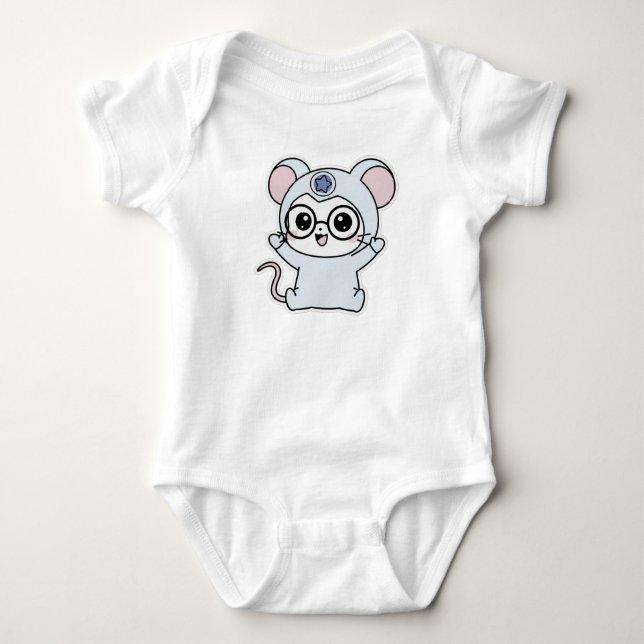 Sött älskligt litet mus  t shirt (Framsida)