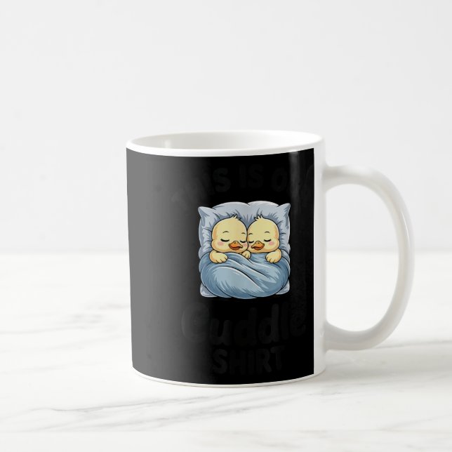 Sött Andepar Detta Är Vår Kram  Kaffemugg (Höger)