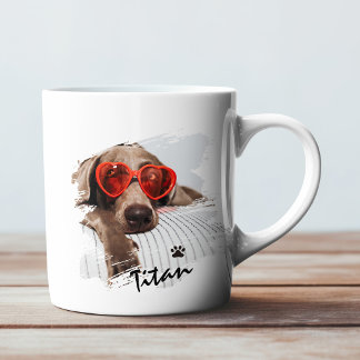 Sött anpassat husdjursfoto kaffemugg
