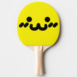 Sött Ansikte Gult Pingisracket