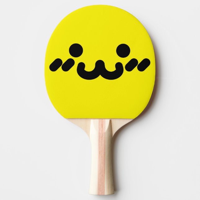 Sött Ansikte Gult  Pingisracket (Framsidan)