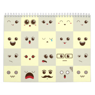 Sött ansikte kalender