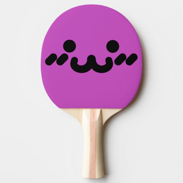Sött Ansikte Lila  Pingisracket (Framsidan)