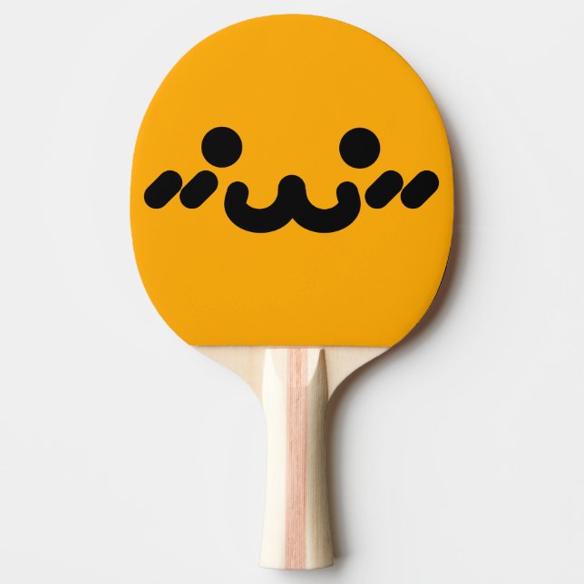 Sött Ansikte Orange  Pingisracket (Framsidan)
