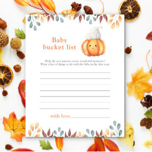 sött ansikte Pumpa - Bebis bucket list