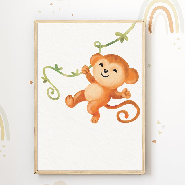 Sött apa barnkammarmotiv Barnkammardekor Poster (Skapare uppladdad)