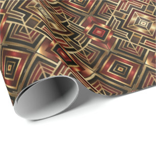 Sött Art Deco-kakel mönster Presentpapper