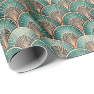 Sött Art Deco-kakel mönster Presentpapper