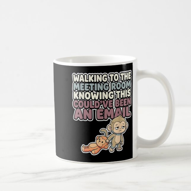 Sött baby ap meme kawaii japansk makak kaffemugg (Höger)