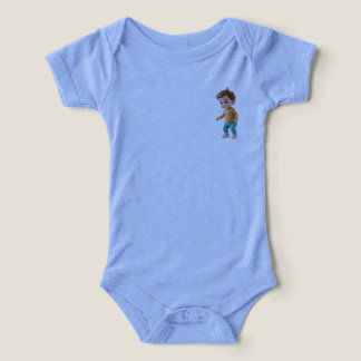 sött baby bodysuit med litet tecken t shirt