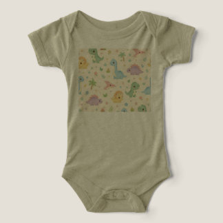 Sött baby-dinosaurpastell sömlöst mönster för barn t shirt