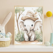 Sött baby elefant