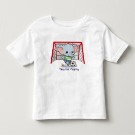 Sött baby elefant som spelar fotboll t shirt