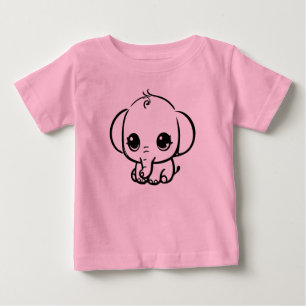 Sött baby elefant t shirt