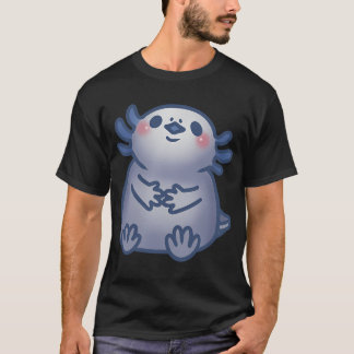 Sött baby grått axolotl t shirt