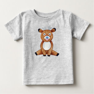 Sött baby hjorthane djur natur t shirt