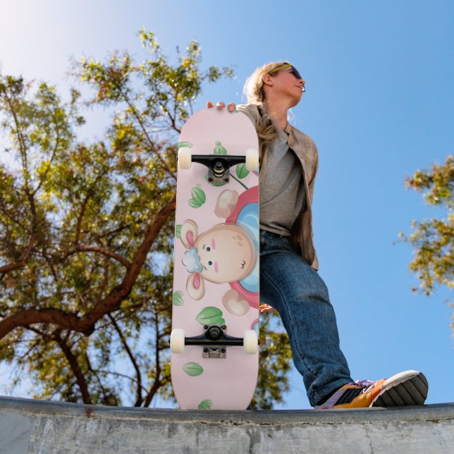 Sött baby lammskateboard mini skateboard bräda 18,5 cm (Utomhus 1)