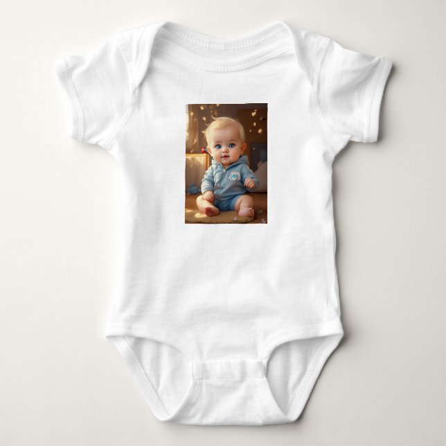 Sött Baby Logo Baby Tröja Onesie (Framsida)