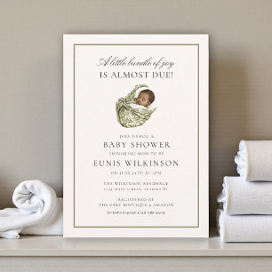 Sött baby-paket könsneutral baby shower inbjudningar