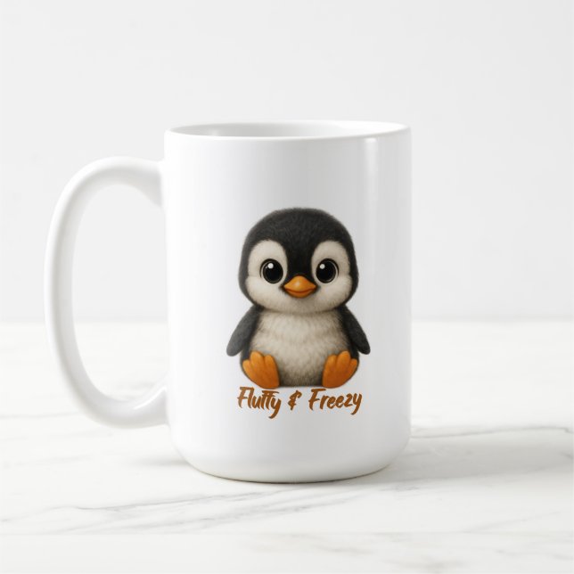 Sött baby pingvin  kaffemugg (Vänster)