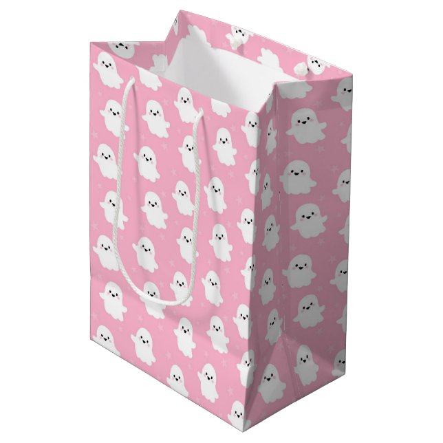 Sött baby rosa spök mönster – Halloween design (Framsidan Vinklad)
