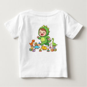 Sött Babydinosaurie Lär sig med Alfabetblock T Shirt