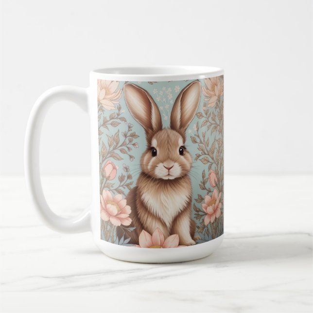 Sött babykanin Pastell Blommig  Kaffemugg (Vänster)