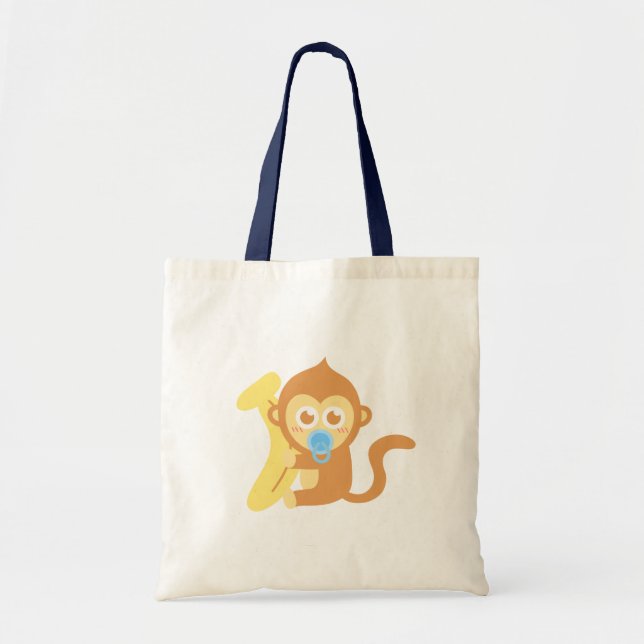 Sött babymajna med banan tygkasse (Framsidan)