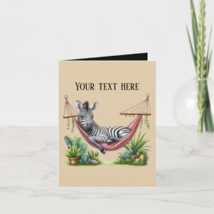 Sött babyzebra lägg till meddelande