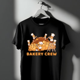 Sött bagerilag tecknade kockar bakningsteam presen t shirt
