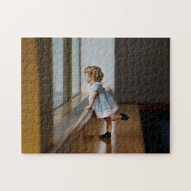Sött Barn Favorit Familjefoto Pussel (Horisontell)
