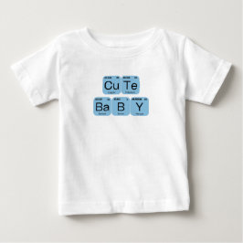Sött barn periodiska tabell element t shirt