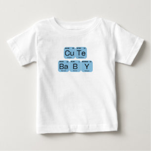 Sött barn periodiska tabell element t shirt