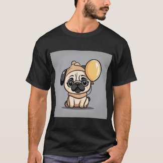 Sött barn som bär Pugs hundkostym med benballong T Shirt