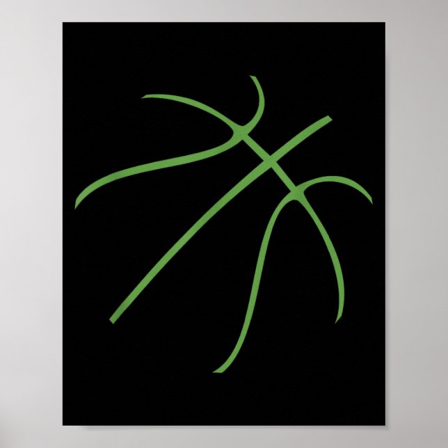 Sött baseboll-sportdesign med grön färg poster (Framsidan)