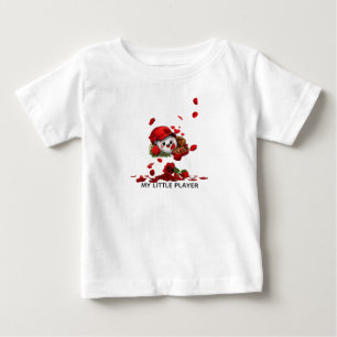 Sött basebollkärleksdesign t shirt