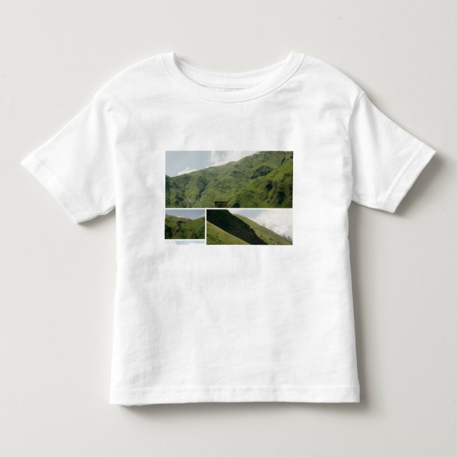 sött bergsbilde t shirt (Framsida)
