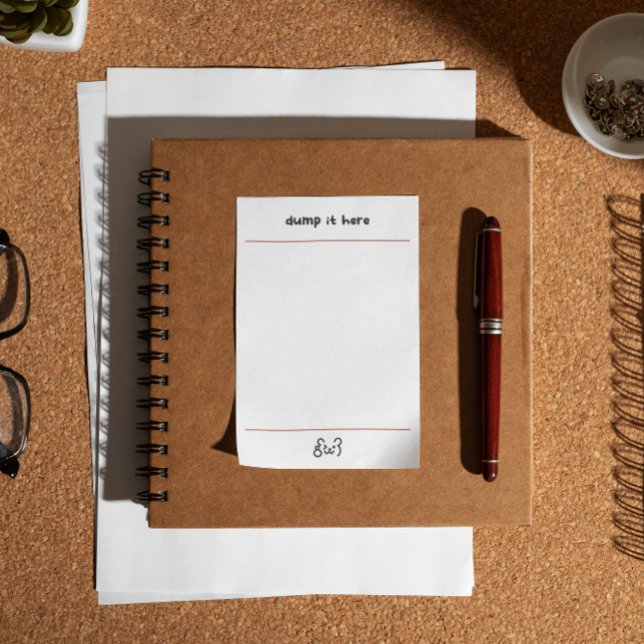 Sött björn dumpa här  post-it block (Skapare uppladdad)