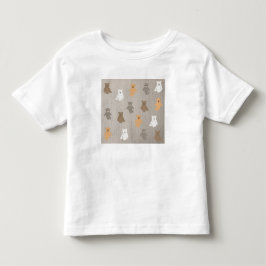 Sött björnmönster t shirt