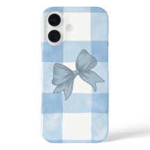 Sött Blått Karorörligt iPhone-fodral.
