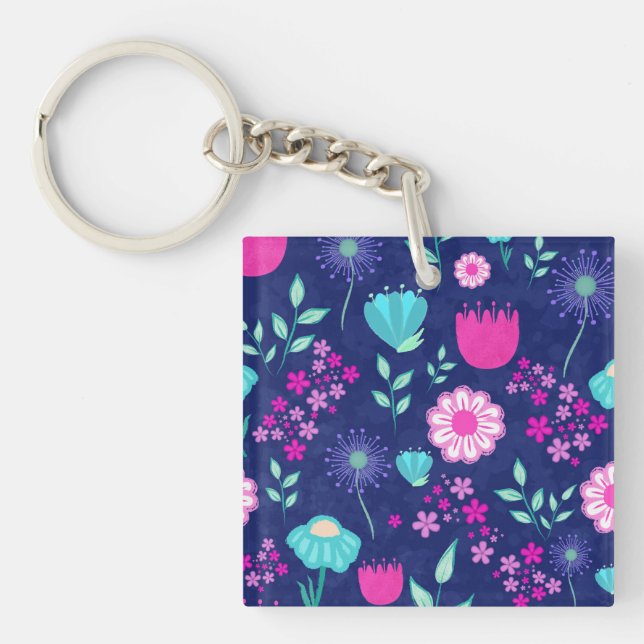 Sött blommönster bakgrund (Framsidan)