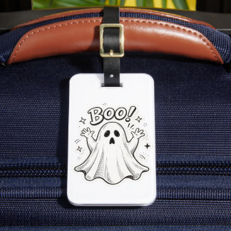 Sött Boo-spöke Bagagebricka