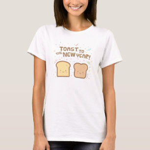 Sött bröd till det nya året Pun Humor Konfetti T-shirt