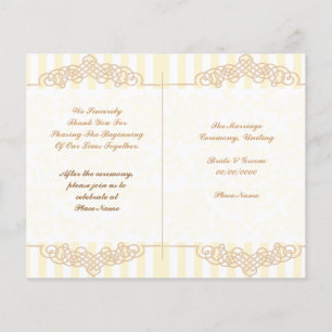 sött bröllopsprogram