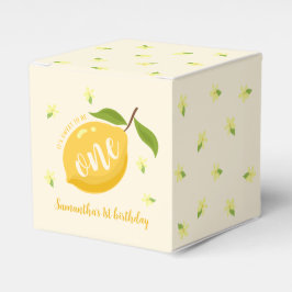 Sött Citron Citrus 1-års Födelsedag Presentaskar