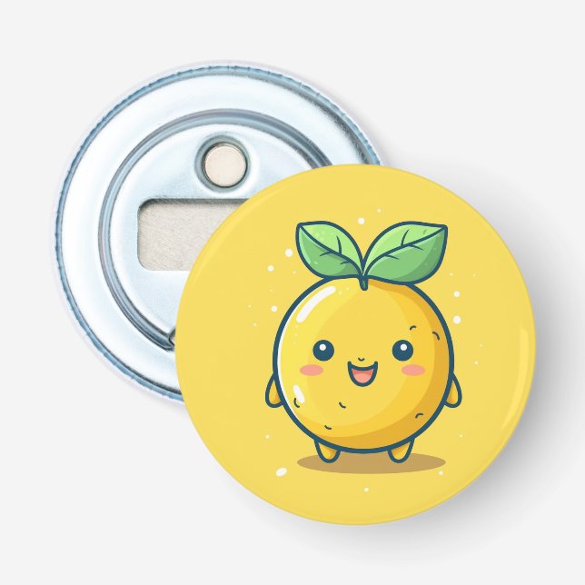 Sött citron tema flasköppnare (Framsidan)